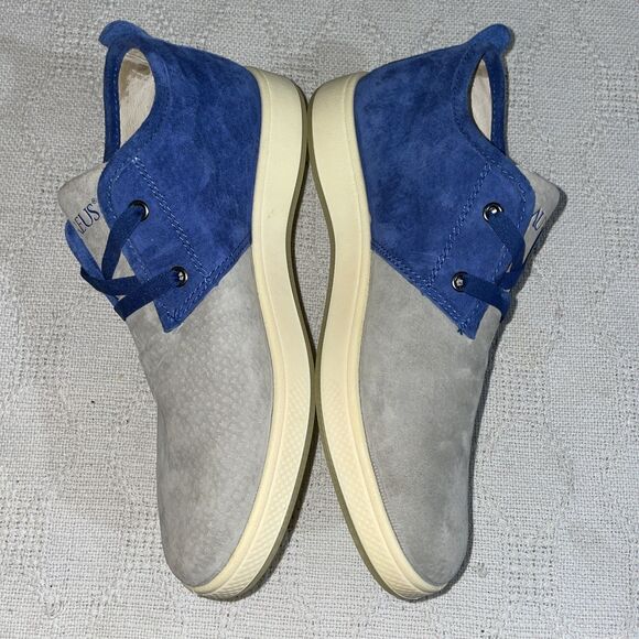 Aureus Men’s Casual Loafers Size 7 M Gray Blue Leather Athleisure Comfort main image 5